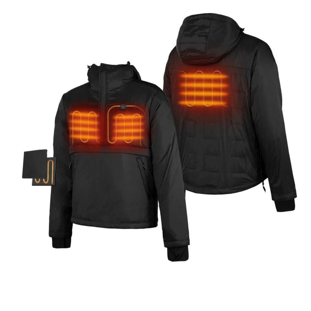 NWT Unisex Lightweight Windbreaker Pullover Hoodie w/Battery Pack